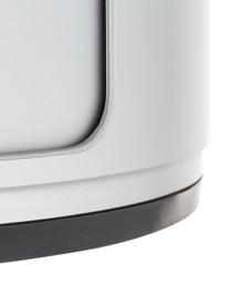 Contenitore di design argentato con 3 cassetti Componibili, Plastica (ABS) laccata, certificata Greenguard, Argento, Ø 32 x Alt. 59 cm