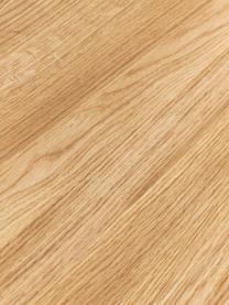 Mesa de comedor de madera de roble Oliver, tamaños diferentes, Asiento: madera de roble maciza ac, Patas: metal con pintura en polv, Madera de roble, negro, An 140 x F 90 cm