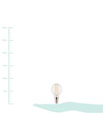 E14 Leuchtmittel, 2.5W, warmweiß, 1 Stück, Leuchtmittelschirm: Glas, Leuchtmittelfassung: Aluminium, Transparent, Ø 5 x H 8 cm