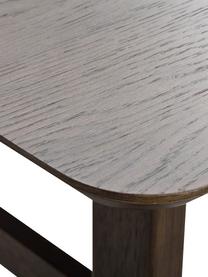 Mesa de comedor extensibe de roble Nagano, 205-255 x 95 cm, Tablero: tablero de fibra de densi, Patas: madera maciza de roble la, Madera, An 205 x F 95 cm