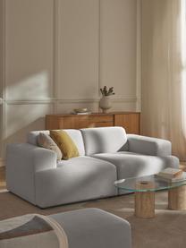 Sofa Melva (2-Sitzer), Bezug: 100 % Polyester Der strap, Gestell: Massives Kiefern- und Fic, Webstoff Hellgrau, B 198 x T 101 cm