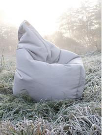 Großer Sitzsack Meadow, Bezug: Polyester, polyurethanbes, Hellgrau, B 130 x H 160 cm