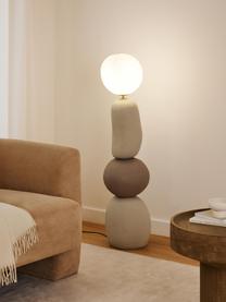 Stojacia lampa Chakra, Odtiene sivej, V 119 cm