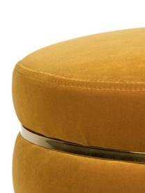 Tabouret de bar en velours I Am Not A Macaron, Ocre