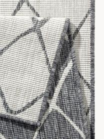 Tappeto reversibile da interno-esterno Malaga, Grigio, color crema, Larg. 200 x Lung. 290 cm (taglia L)