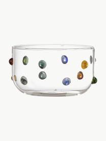 Bol soufflé bouche Thalia, Verre, soufflé bouche, Transparent, multicolore, Ø 12 x haut. 7 cm