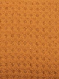 Cojín con estructura gofre Gopher, con relleno, Funda: 100% algodón, Amarillo, An 30 x L 50 cm