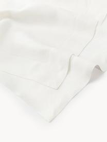 Nappe pur lin avec ourlet Alanta, Blanc cassé, 4-6 personnes (long. 170 x larg. 130 cm)