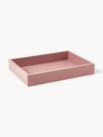 Plateau haute brillance Hayley, Vieux rose, larg. 33 x prof. 24 cm