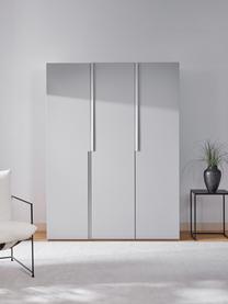 Armario modular Leon, 3 puertas (150 cm), diferentes variantes, Estructura: tablero aglomerado revest, Gris claro, Interior Basic (An 150 x Al 200 cm)