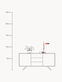 Lampa biurkowa Funiculí, Stelaż: żelazo powlekane, guma, Terakota, błyszczący, S 20 x G 36 cm