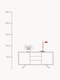 Große Schreibtischlampe Funiculí mit verstellbarem Lampenschirm, Lampenschirm: Aluminium, beschichtet, Terrakotta, glänzend, B 20 x T 36 cm