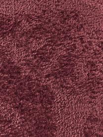 Modulární rohová pohovka z plyšového bouclé Wolke (4místná), Vínově červená, Š 349 cm, H 262 cm
