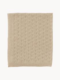 Coperta per neonato in lana merino Lana, Beige, Larg. 80 x Lung. 100 cm