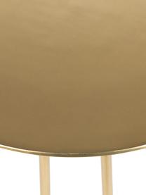 Goldfarbener Beistelltisch Theen Heron, Aluminium, lackiert, Messingfarben, Ø 45 x H 65 cm