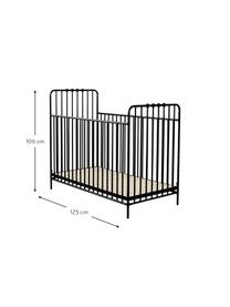 Babybed Bexley, Zwart, 60 x 120 cm