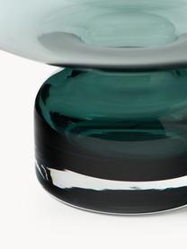 Ručně foukaná váza Nicola, Sodnovápenaté sklo, Tmavě zelená, Ø 20 cm, V 20 cm