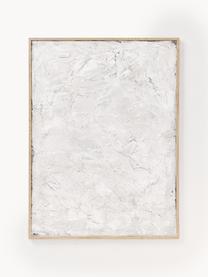 Cuadro en lienzo pintado a mano Simple Living, marco de madera, Off White, An 92 x Al 120 cm