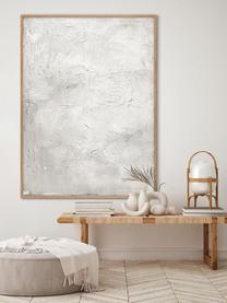Cuadro en lienzo pintado a mano Simple Living, marco de madera, Off White, An 92 x Al 120 cm