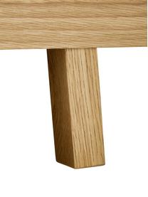 Cama de madera Tammy, sin cabecero, Estructura: madera contrachapada con , Patas: madera de roble maciza, Roble, An 180 x L 200 cm