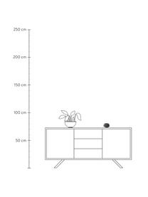 Mobiele LED tafellamp Soft Spot, dimbaar, Lamp: kunststof, Donkergrijs, semi-transparant, Ø 11 x H 7 cm