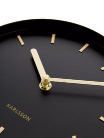 Nástenné hodiny Charm, Potiahnutý kov, Čierna, Š 20 x V 50 cm