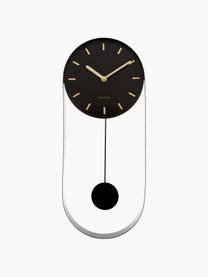 Reloj de pared Charm, Acero pintado, Negro, An 20 x Al 50 cm
