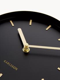Nástěnné hodiny Charm, Potažený kov, Černá, Š 20 cm, V 50 cm