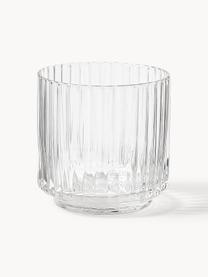 Vasos soplados artesanalmente Aleo, 4 uds., Vidrio sódico-cálcico, Transparente, Ø 8 x Al 8 cm, 320 ml