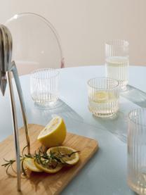 Ručně foukané sklenice Aleo, 4 ks, Sodnovápenaté sklo, Transparentní, Ø 8 cm, V 8 cm, 320 ml