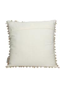 Coussin 45x45 rustique Lunia, Beige, brun, noir