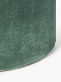 Pouf en velours Daisy, Velours vert sauge, Ø 54 x haut. 38 cm