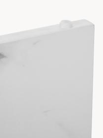 Couchtische Vilma in Marmor-Optik, 2er-Set, Mitteldichte Holzfaserplatte (MDF), mit lackbeschichtetem Papier überzogen, Weiss, Marmor-Optik, Set mit verschiedenen Grössen