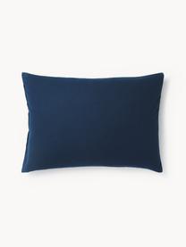 Funda de almohada de franela Biba, Azul oscuro, An 45 x L 110 cm