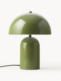 Malá retro stolní lampa Walter, Zelená, lesklá, Ø 25 cm, V 34 cm