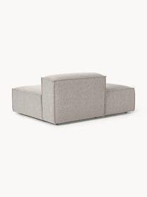 Diván modular en tejido bouclé Lennon, Tapizado: tejido bouclé (100% polié, Estructura: madera contrachapada de p, Patas: plástico Este producto es, Bouclé gris pardo, An 150 x F 119 cm, respaldo derecho