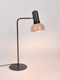 Duża lampa biurkowa Charlie, Szary, blady różowy, S 21 x W 63 cm