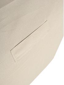 Puff de exterior Riahanna, Funda: tejido de poliéster (200 , Beige, blanco, An 60 x F 90 cm