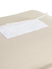 Chauffeuse de jardin gonflable beige Rihanna, Beige, blanc, larg. 60 x prof. 90 cm