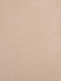 Fluwelen poef Bina met opbergruimte, Bekleding: polyester fluweel, Frame: hout, Beige, Ø 90 x H 40 cm