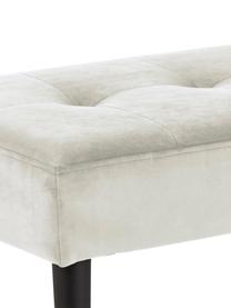 Banquette velours beige Glory, Velours beige, larg. 95 x haut. 45 cm