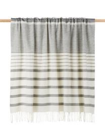 Plaid Hamam, Gris, blanc