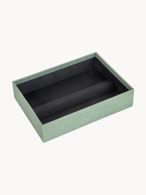 Coffret à bijoux Precious, Carton rigide, Vert sauge, larg. 27 x prof. 19 cm