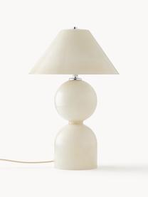 Lampe à poser ajustable en verre Danielle, Beige, haute brillance, Ø 27 x haut. 41 cm