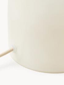 Lampe à poser ajustable en verre Danielle, Beige, haute brillance, Ø 27 x haut. 41 cm