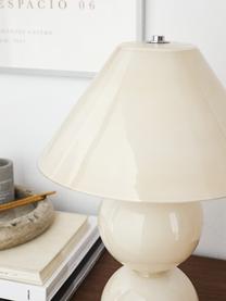 Lampe à poser ajustable en verre Danielle, Beige, haute brillance, Ø 27 x haut. 41 cm