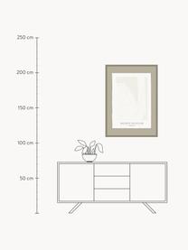 Gerahmter Digitaldruck Growing, handgefertigt, Rahmen: Mitteldichte Holzfaserpla, Beigetöne, Weiss, B 73 x H 103 cm