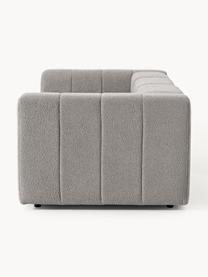 Modulares Bouclé-Sofa Lena (4-Sitzer), Bezug: Bouclé (93 % Polyester, 6, Gestell: Buchenholz, Spanplatte, H, Bouclé Grau, B 287 x T 106 cm