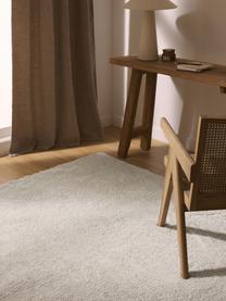 Flauschiger Hochflor-Teppich Leighton, Mikrofaser (100 % Polyester, GRS-zertifiziert), Off White, B 120 x L 180 cm (Grösse S)