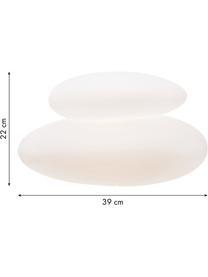 Lámpara para exterior Shining Stone, Plástico (polietileno), Blanco, An 39 x Al 22 cm